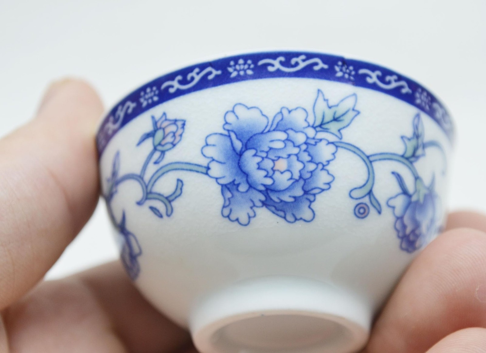 Liang baobao Chinese Traditional Tea Tasting Cup Set of 4, 1.6oz White Porcel…