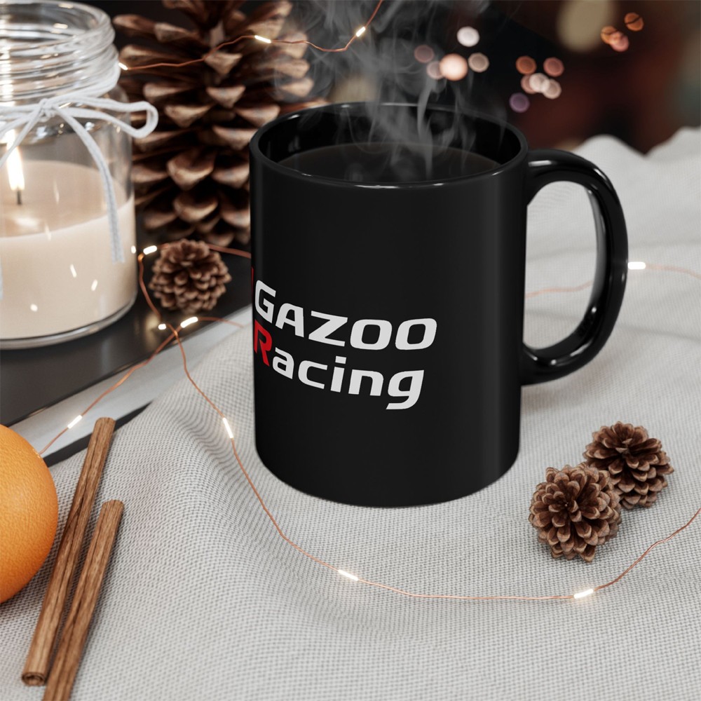 GR Gazoo Racing Japan Sports Car Tuner 11oz Coffee Tea Black Mug