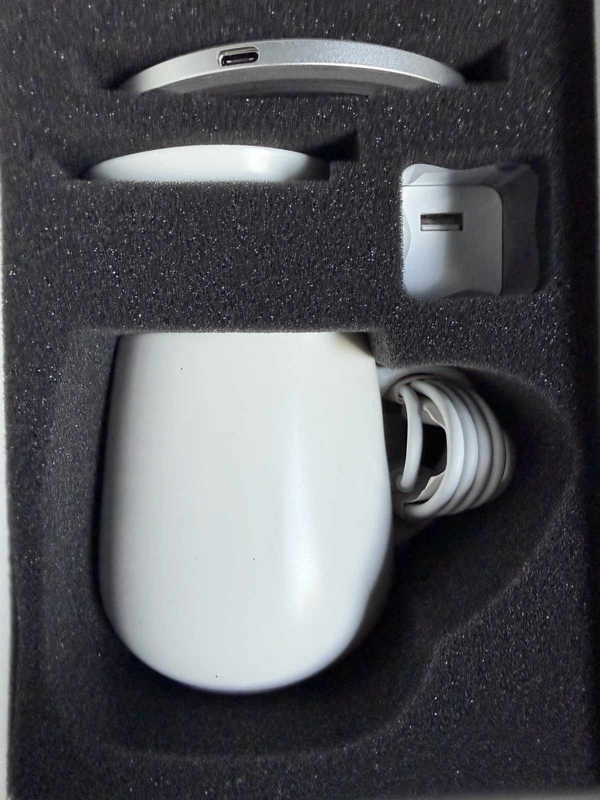 OHOM Ui Fine Ceramic Self-Heating Mug White OPEN BOX Never Used