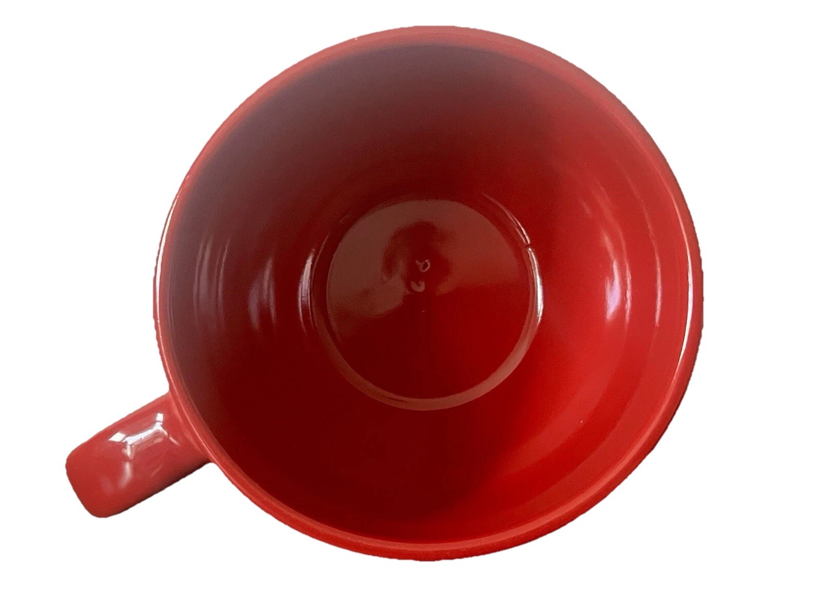 Robert Stanley Home Collection Red Oversized Ceramic Mug Soup Bowl 3.5in Glossy