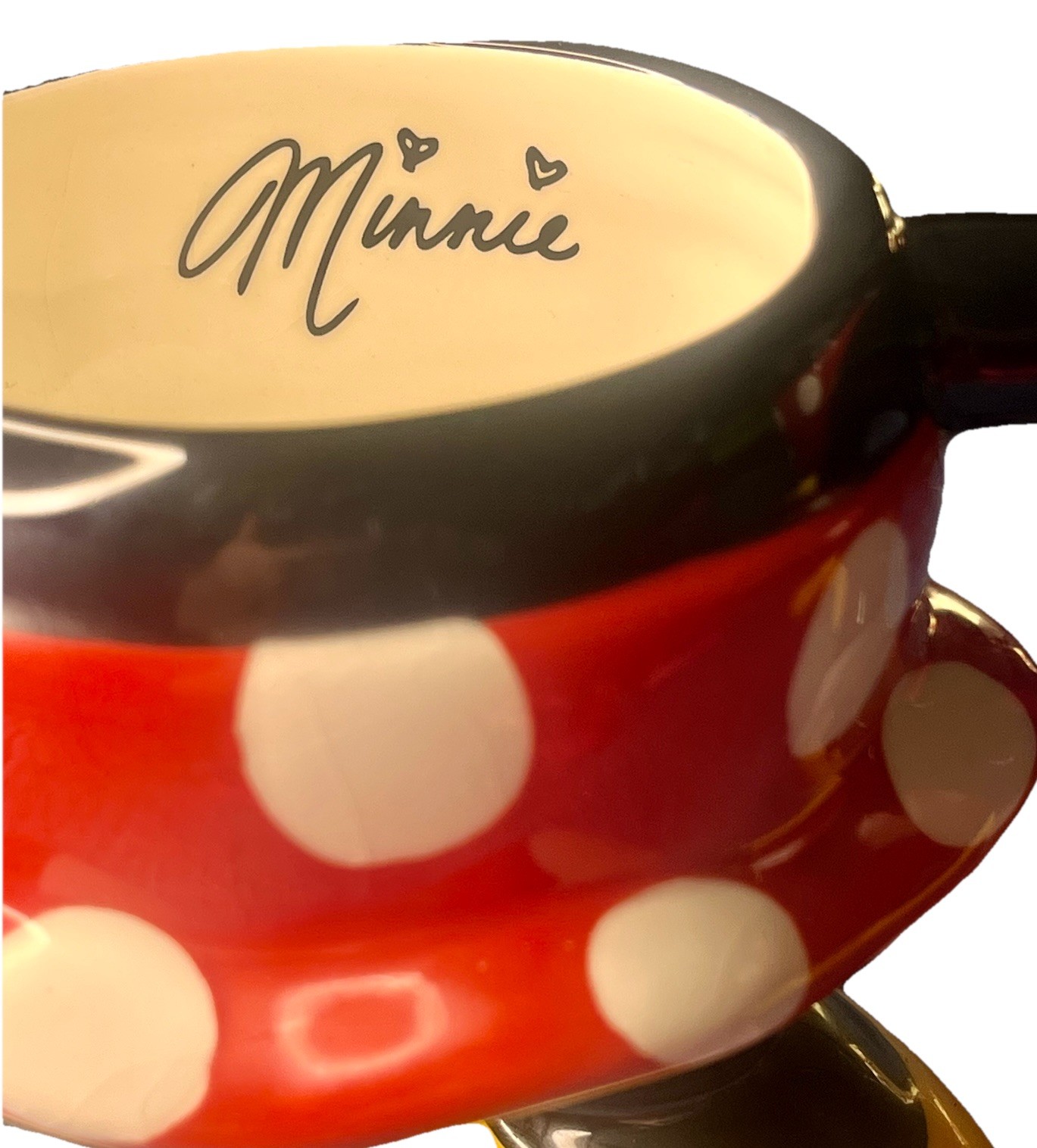 Mickey & Minnie Coffee Mugs-2 Couple Wedding Love Authentic Disney 3D EUC Cute
