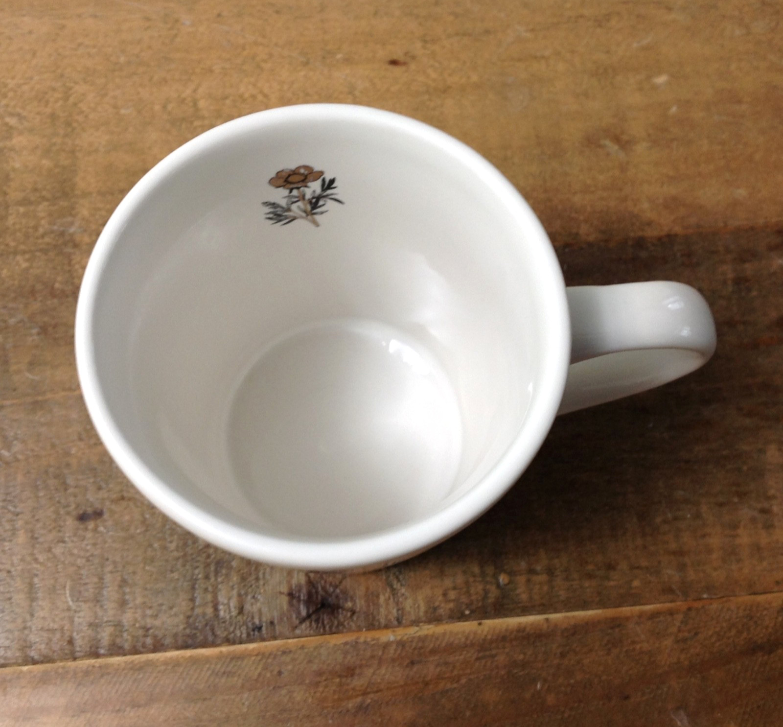 Williams-Sonoma Lil’ Bear Childrens Mug Cup White Black Teddy Bear Flower 2021