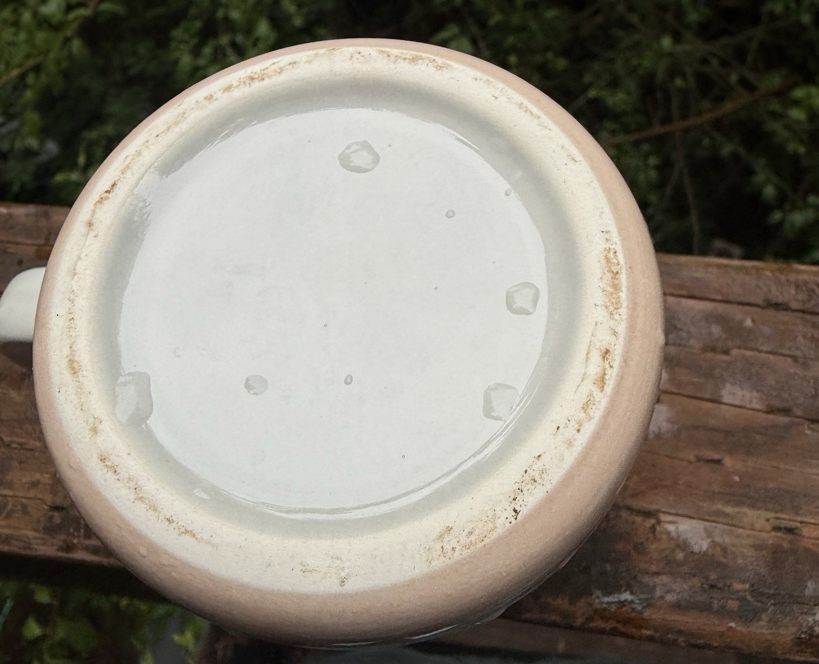 Ceramic mug diameter 3.5 in H 3.5 in