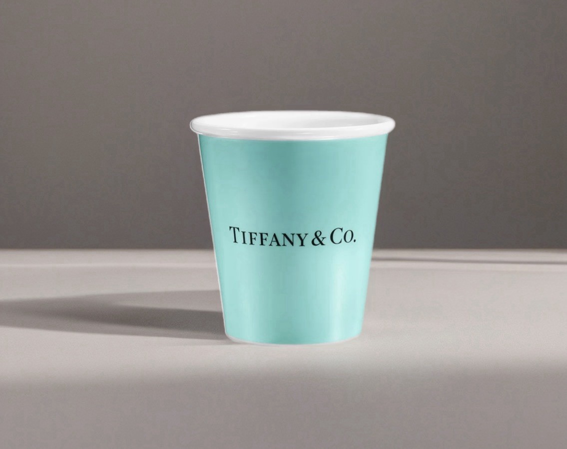 Tiffany & Co 🔥 Blue Bone China 🔥 Paper Cup Coffee Mug