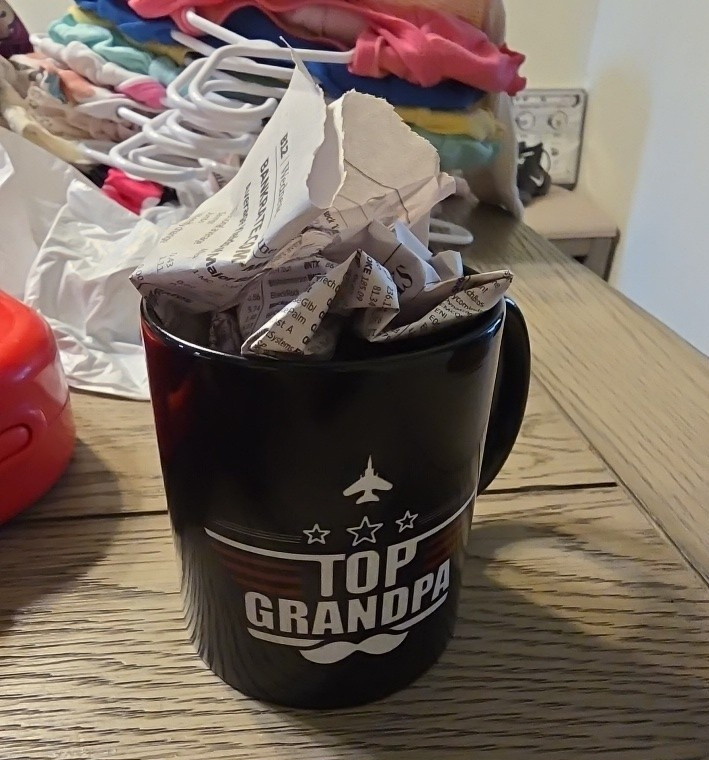 Top Grandpa Black Ceramic 11 fl oz Coffee Mug