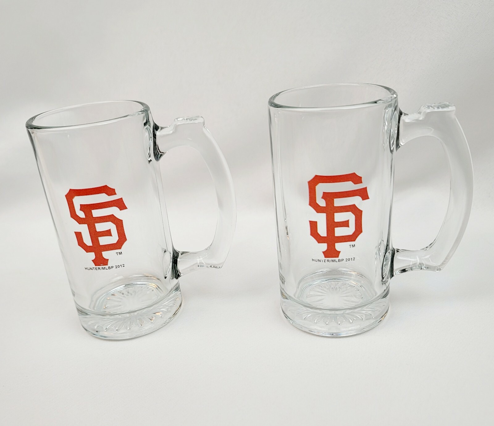 Pair of 26 oz Beer Mug with Handle – Jumbo, Heavy, Drinking Glass, Sports, Bar
