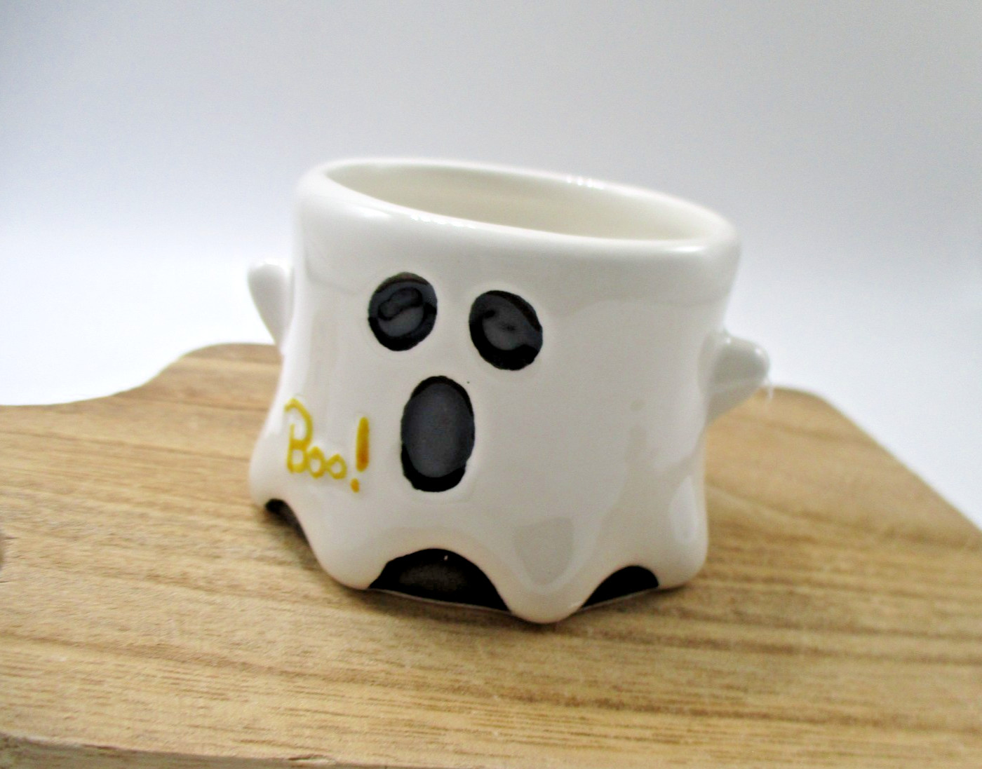 Ceramic white ghost dessert cup Halloween cotta Diameter 60mm