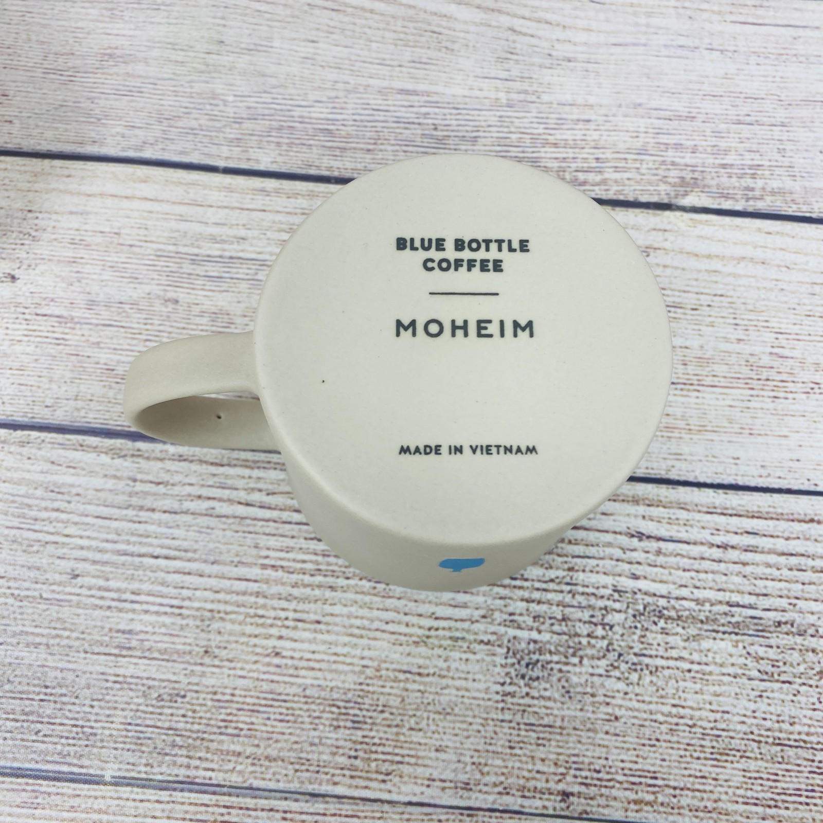 Blue Bottle Coffee Moheim Stone Mug Beige Greige Minimalist Coffee Tea Cup NEW