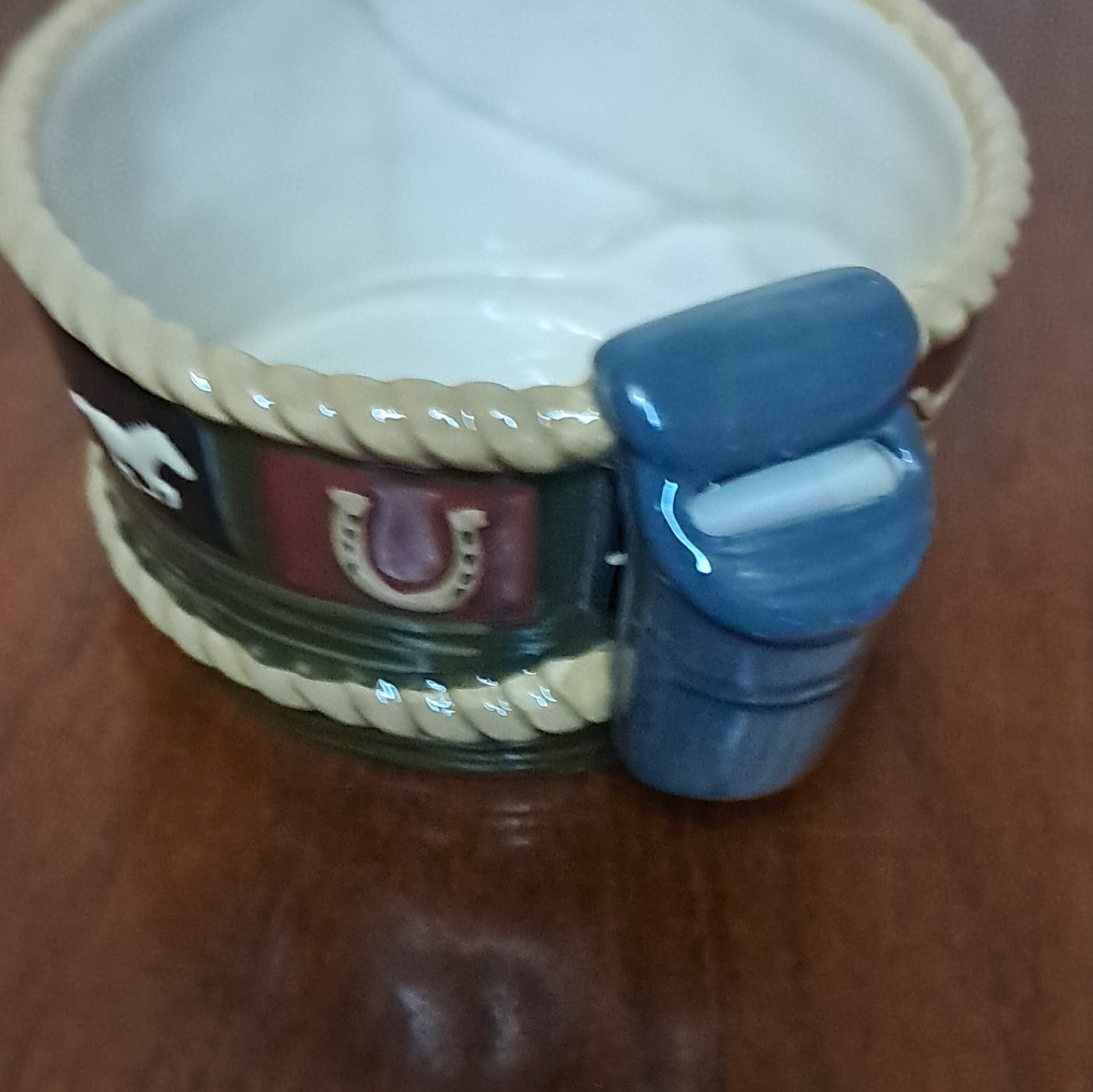 Sonoma Life + Style Happy Trails Western Horse Ceramic Mug 3 fl oz MW/DS Safe