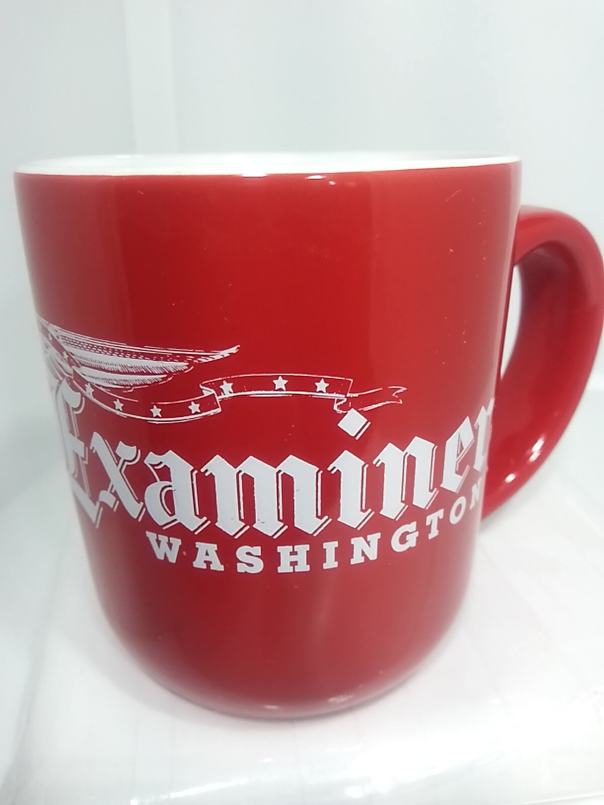 THE WASHINGTON EXAMINER NEWSPAPER COFFEE MUG. THE EXAMINER Art Deco Mug. B264