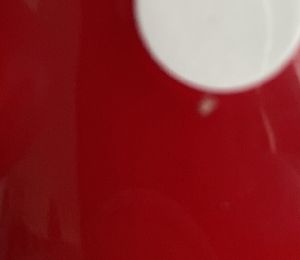 Set of 3 Red & White Polka Dot Ceramic mugs by Terramoto Coffee Tea