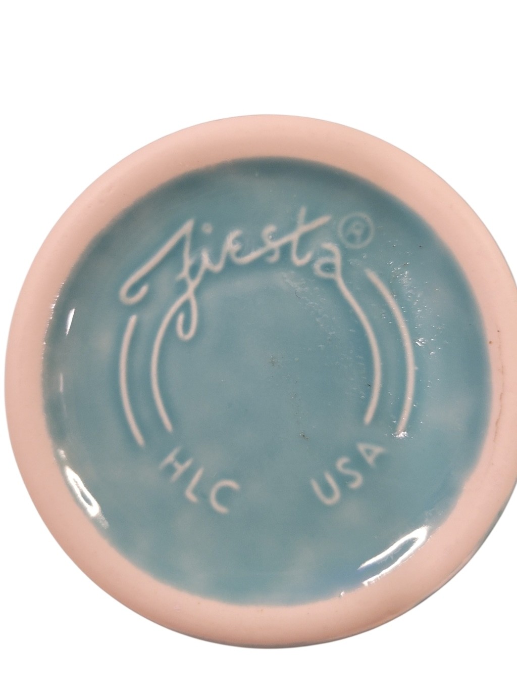 Fiesta Ware Pedestal Mug 18oz Latte Coffee Cup Retired Shape EUC Turquoise