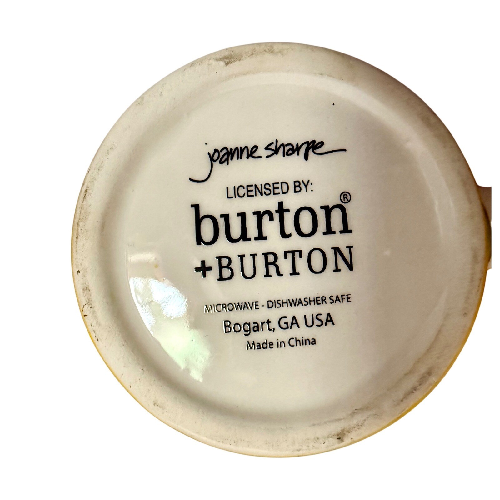 Joanne Sharpe Burton and Burton Nurse Superhero Mug Yellow Polka Dot Green Lined