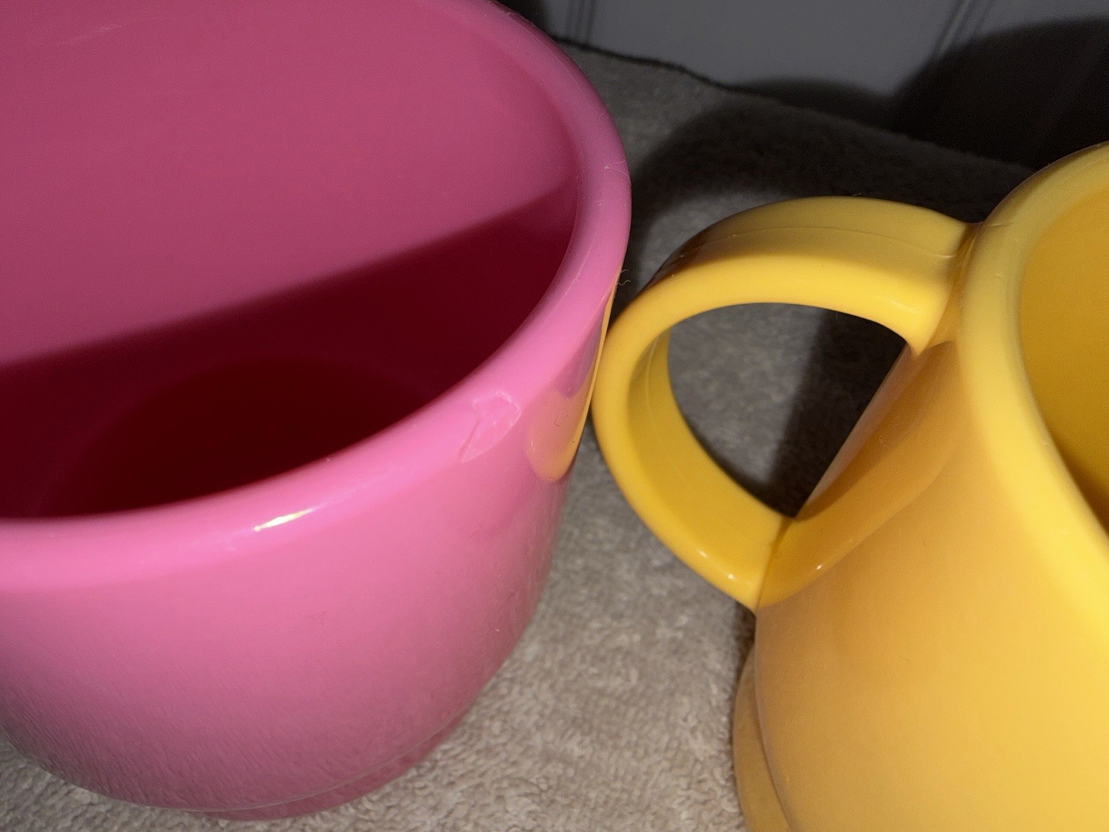 Tupperware Stackable Plastic Coffee Mug Set, 4-Piece, 8 fl oz, Multicolor Solid