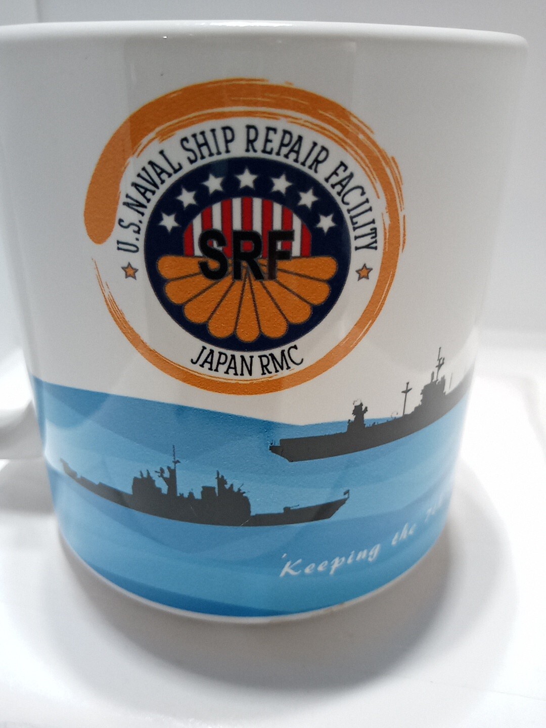US NAVAL SHIP REPAIR FACILITY COFFEE MUG. JAPAN RMC MUG. US SRF JAPAN Mug. B319