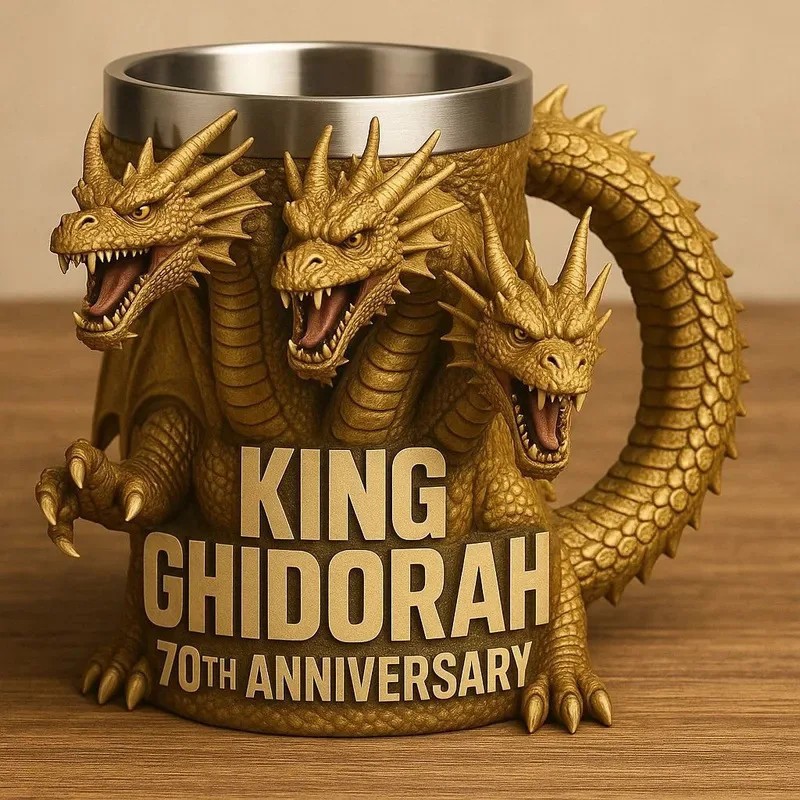 14cm New Godzilla 70th Anniversary3Dmug Godzilla 70th Anniversary Resin Mug