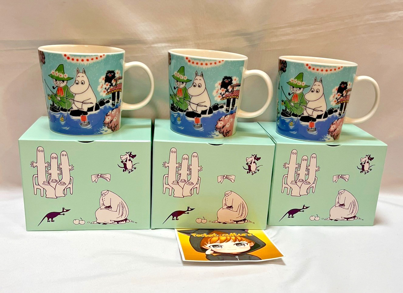 Set of 3 Arabia Moomin Mug 0.3L Simple Joy Japan Limited Edition