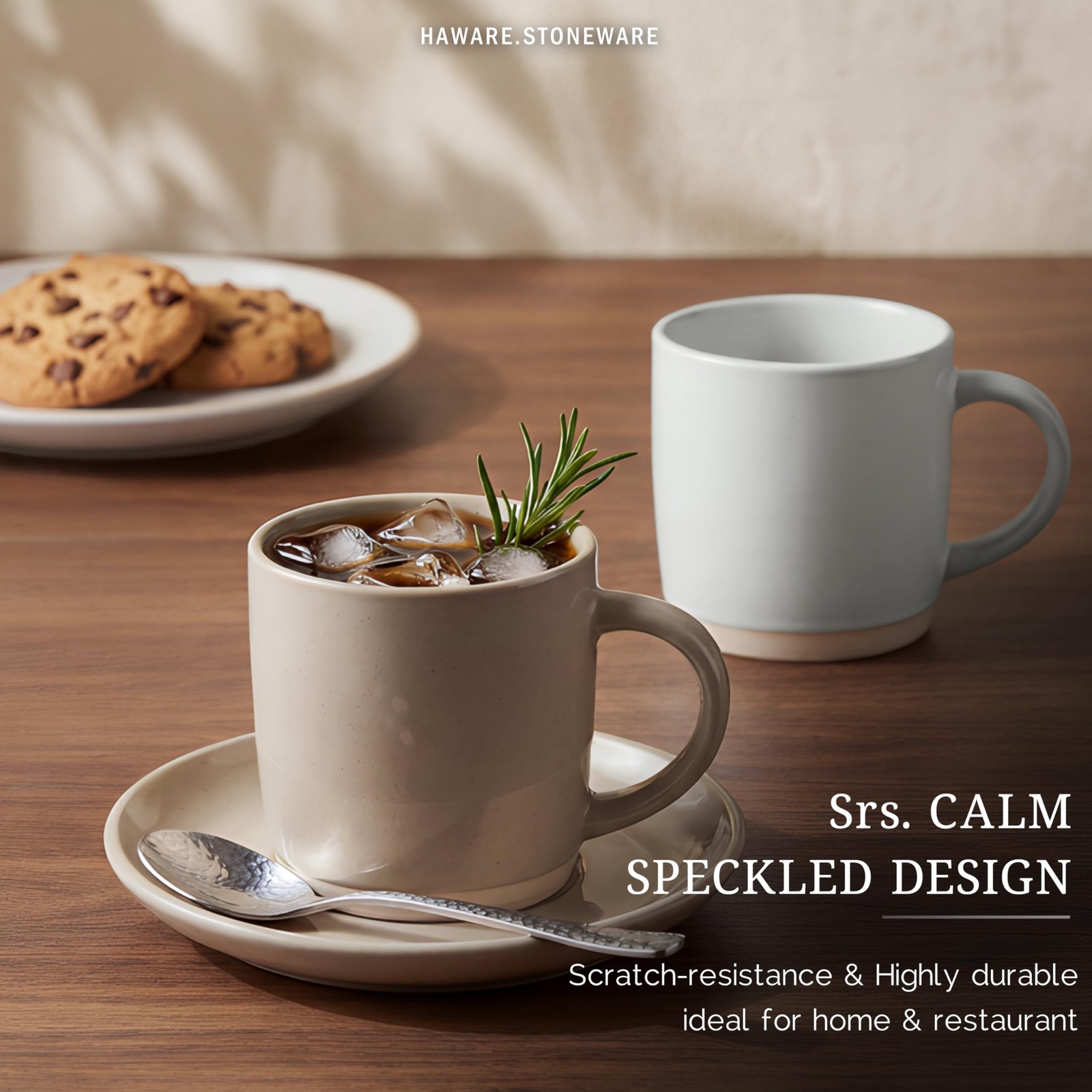 13OZ Coffee Mugs Set of 4, Stoneware Coffee Cups, Ceramic Latte Mug for Man, …