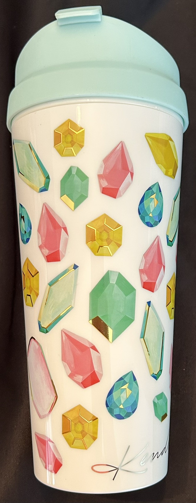 Kendra Scott Tumbler Insultated Beverage Coffee Drink Jewel Stones Mug