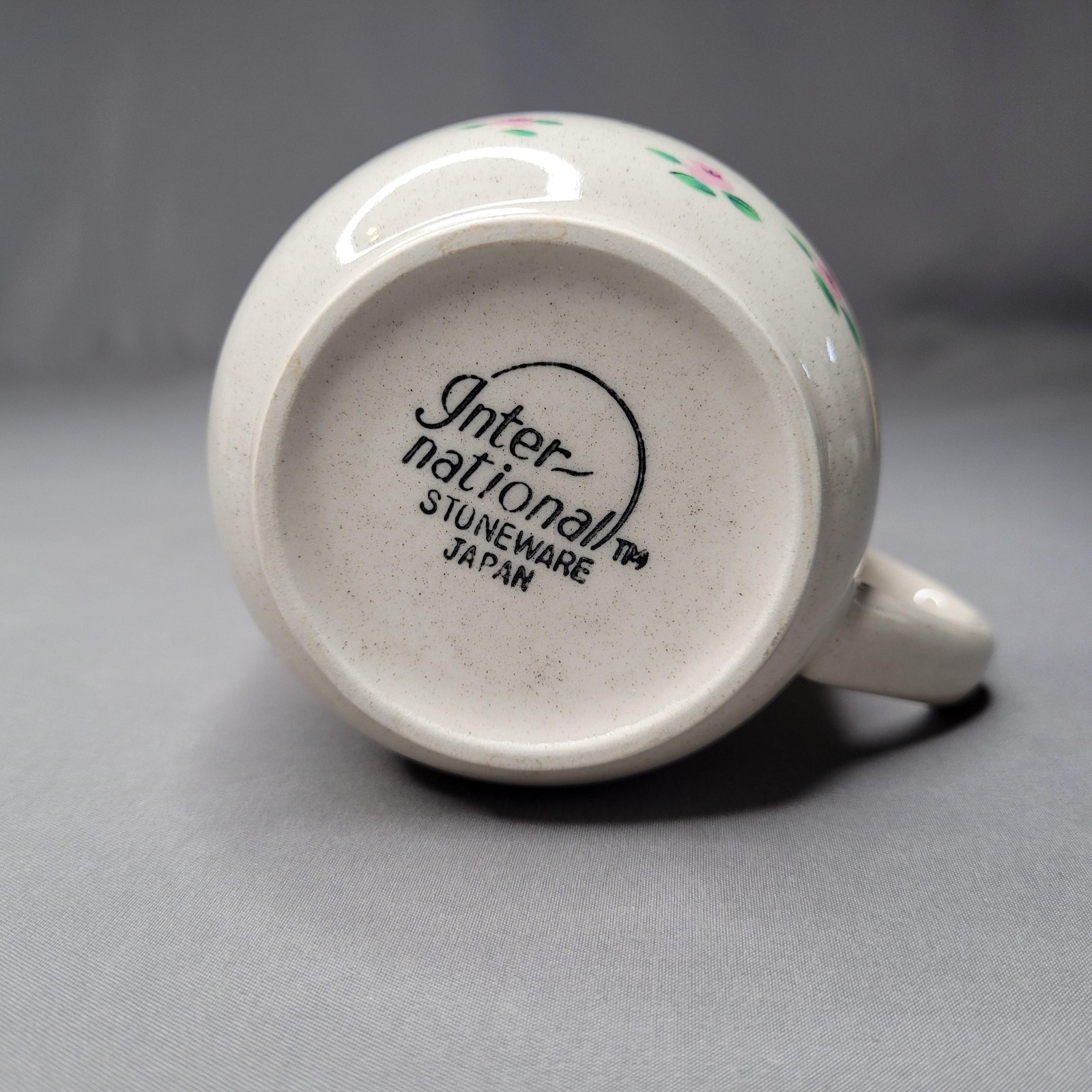 Vintage International Stoneware Coffee Mug Country Village Farm Animals Japan
