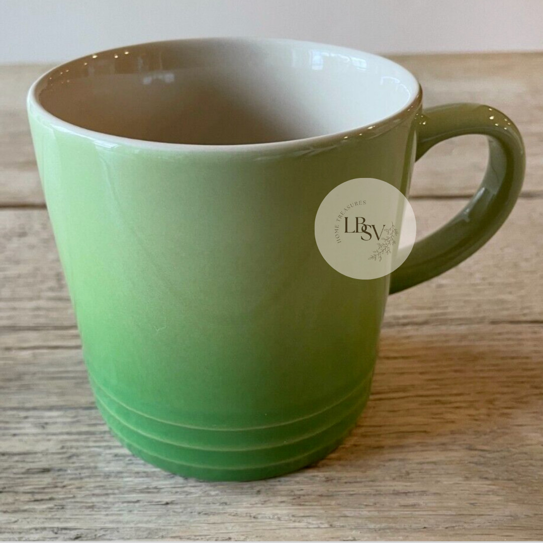 Le Creuset Stoneware Rainbow Multicolor Set of 6 12 oz London Coffee Mugs NEW