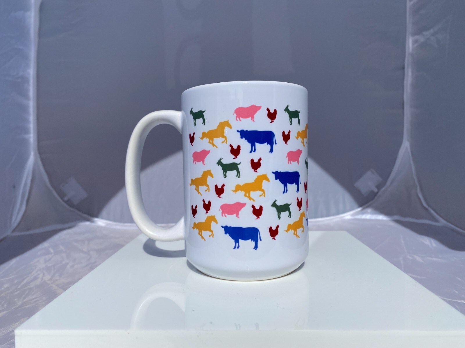 Farm Animals Mugs – Set of 2 – Gifts for Farmers and Homesteaders