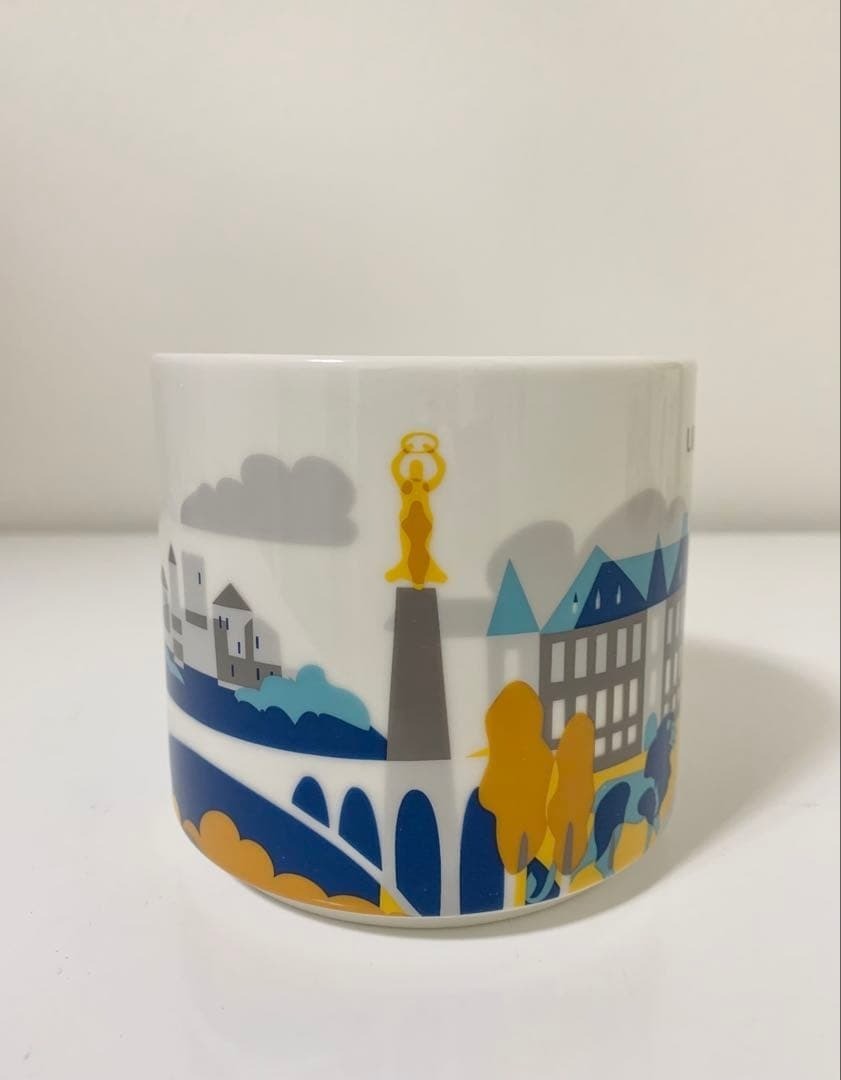 Starbucks Coffee Mug You Are Here Ceramic LUXEMBURG 14oz 414ml New