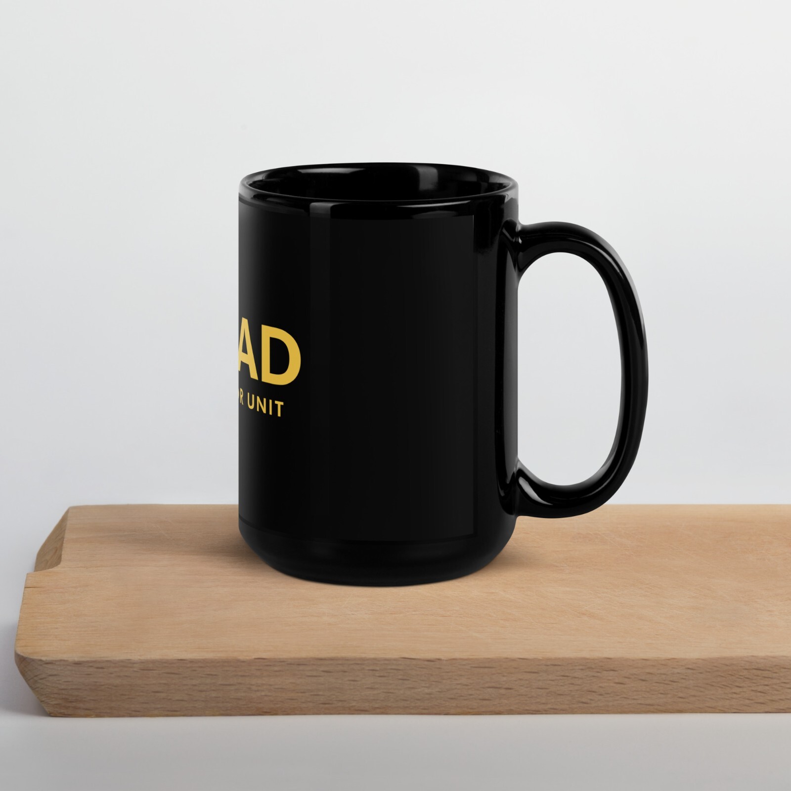 Mossad Counter Terror Unit Black Glossy Mug