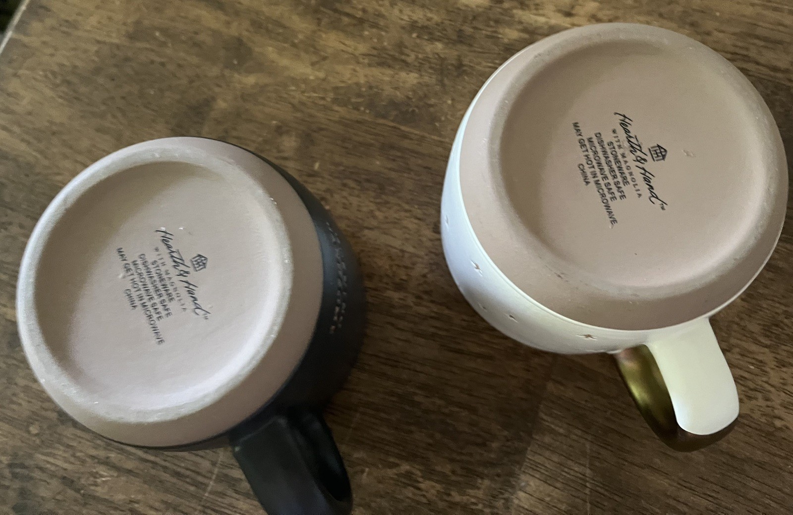 Hearth & Hand with Magnolia COFFEE MUG Set GOOD MORNING BEAUTIFUL/HANDSOME