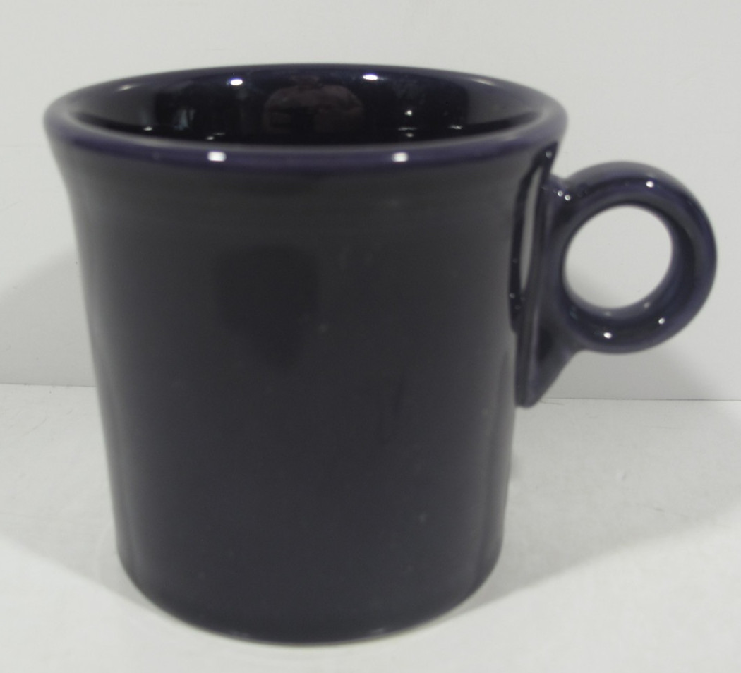 Set of 5 FIESTAWare Coffee Cocoa Tea Cups Mugs With O Handles Red Purple Retro