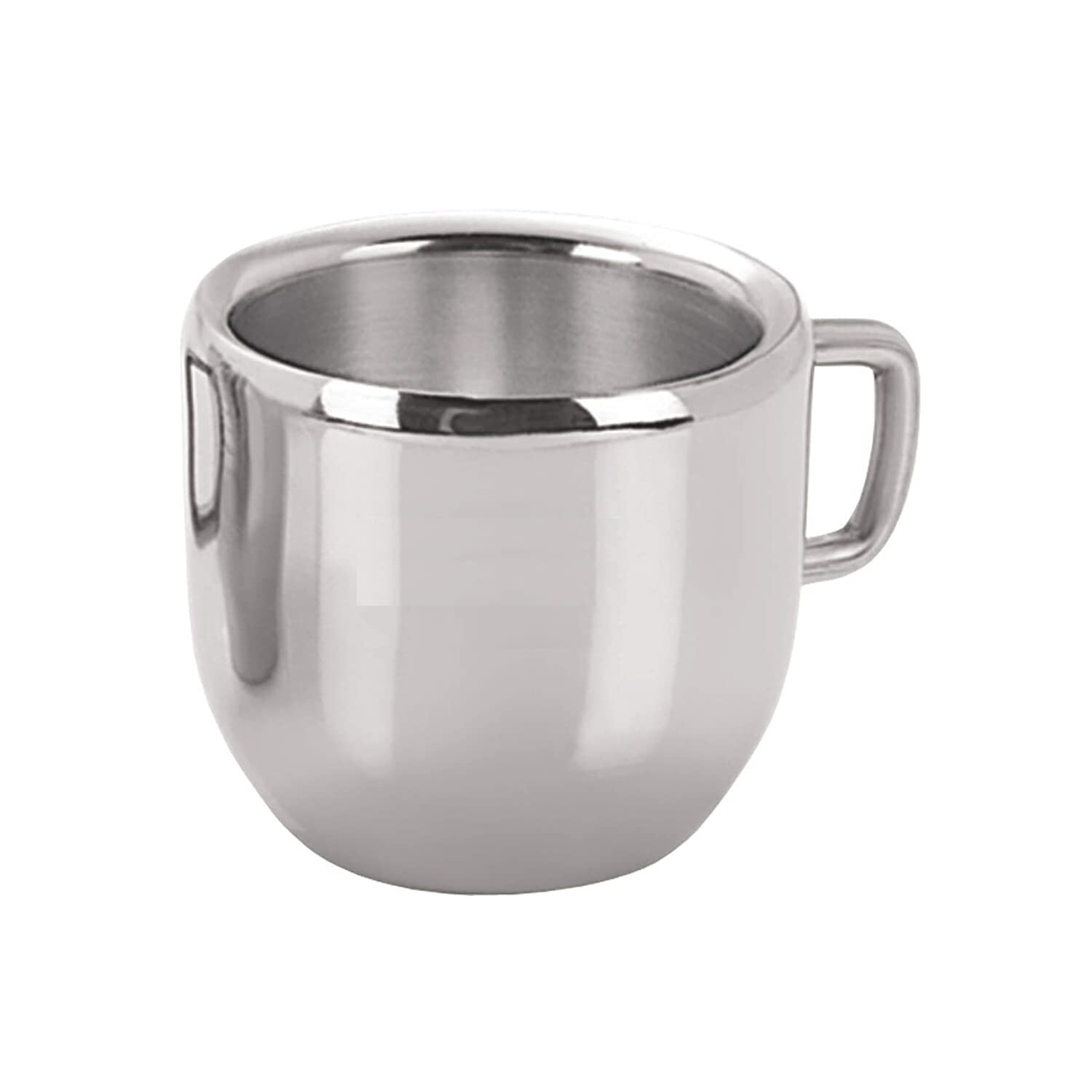 Stainless Steel Mini Tea Coffee Cup Double Wall Small Size Set of 6 80ml US