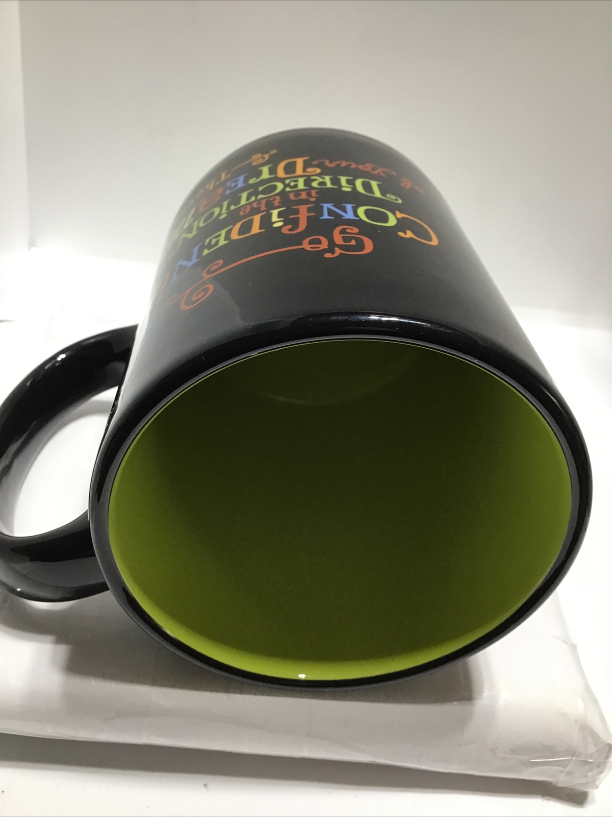 GO FOR YOUR DREAMS COFFEE MUG. GO CONFIDENTLY MUG. Art Deco Mug. B257