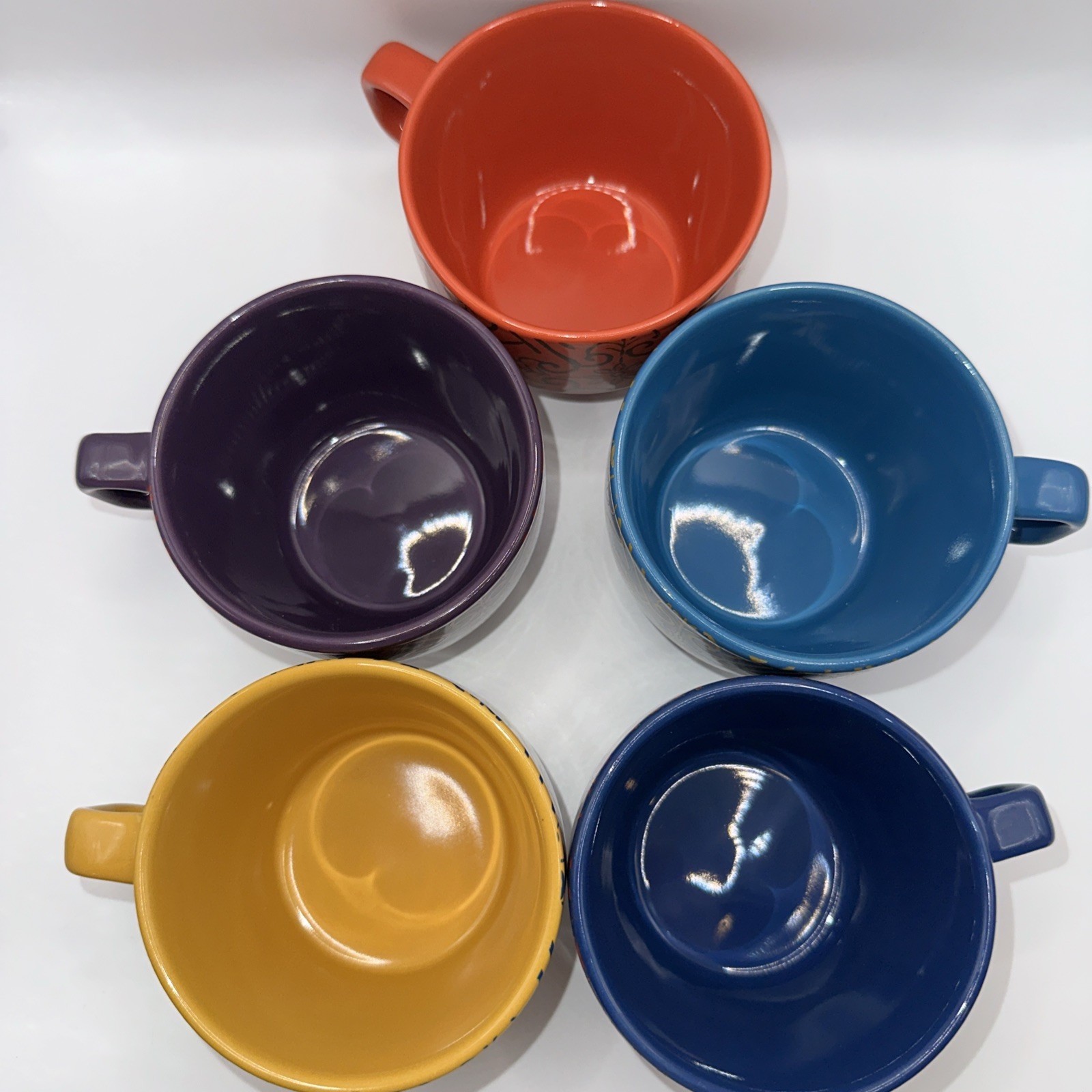 World Market Moroccan Kitchen Stackable Mugs Set Of 5 With Rack Coffee/ Tea Bar