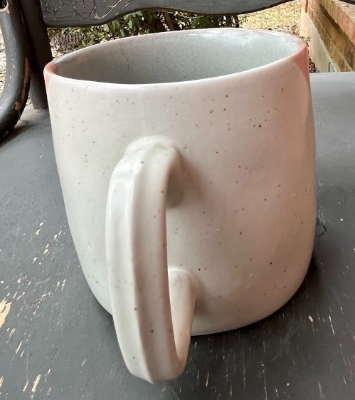 HEARTH & HAND With MAGNOLIA NEUTRAL EARTH TONE GEOMETRIC PATTERN 14 oz. MUG ~