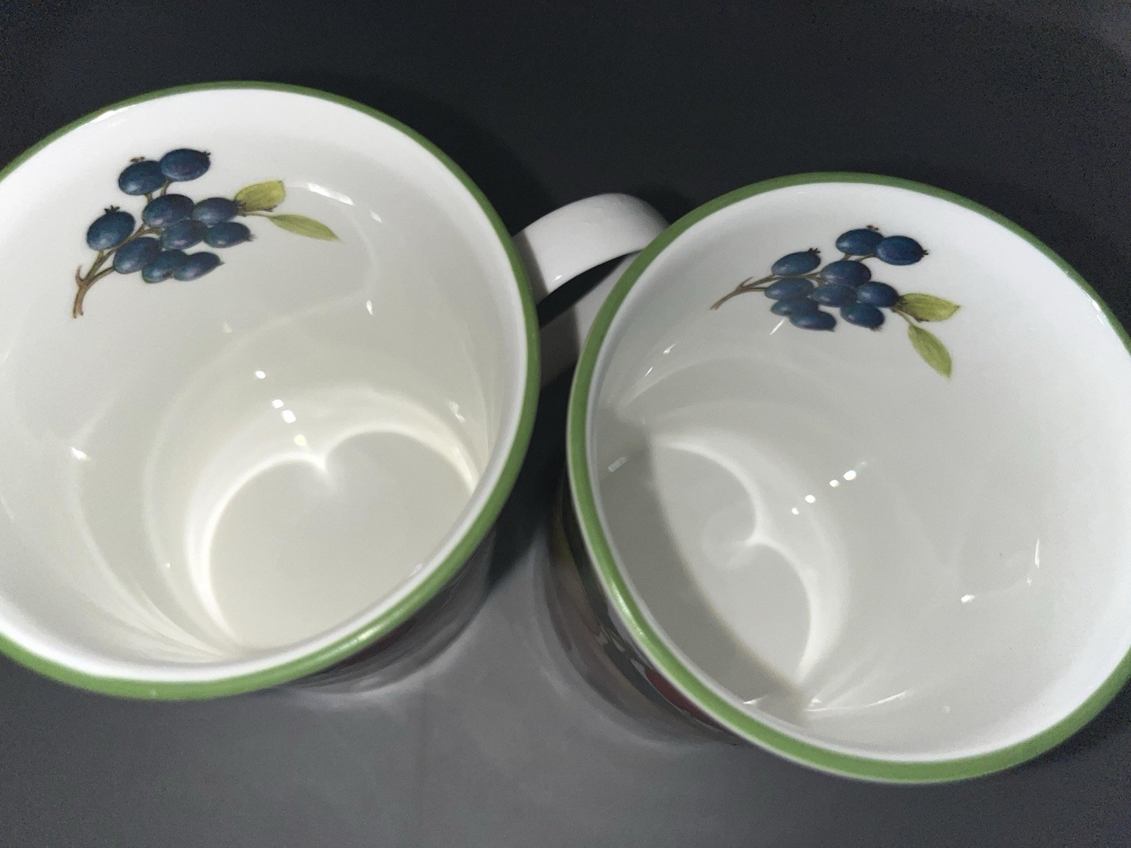 Fruit Pattern Ceramic Multicolor Coffee Mug Set Two-Piece