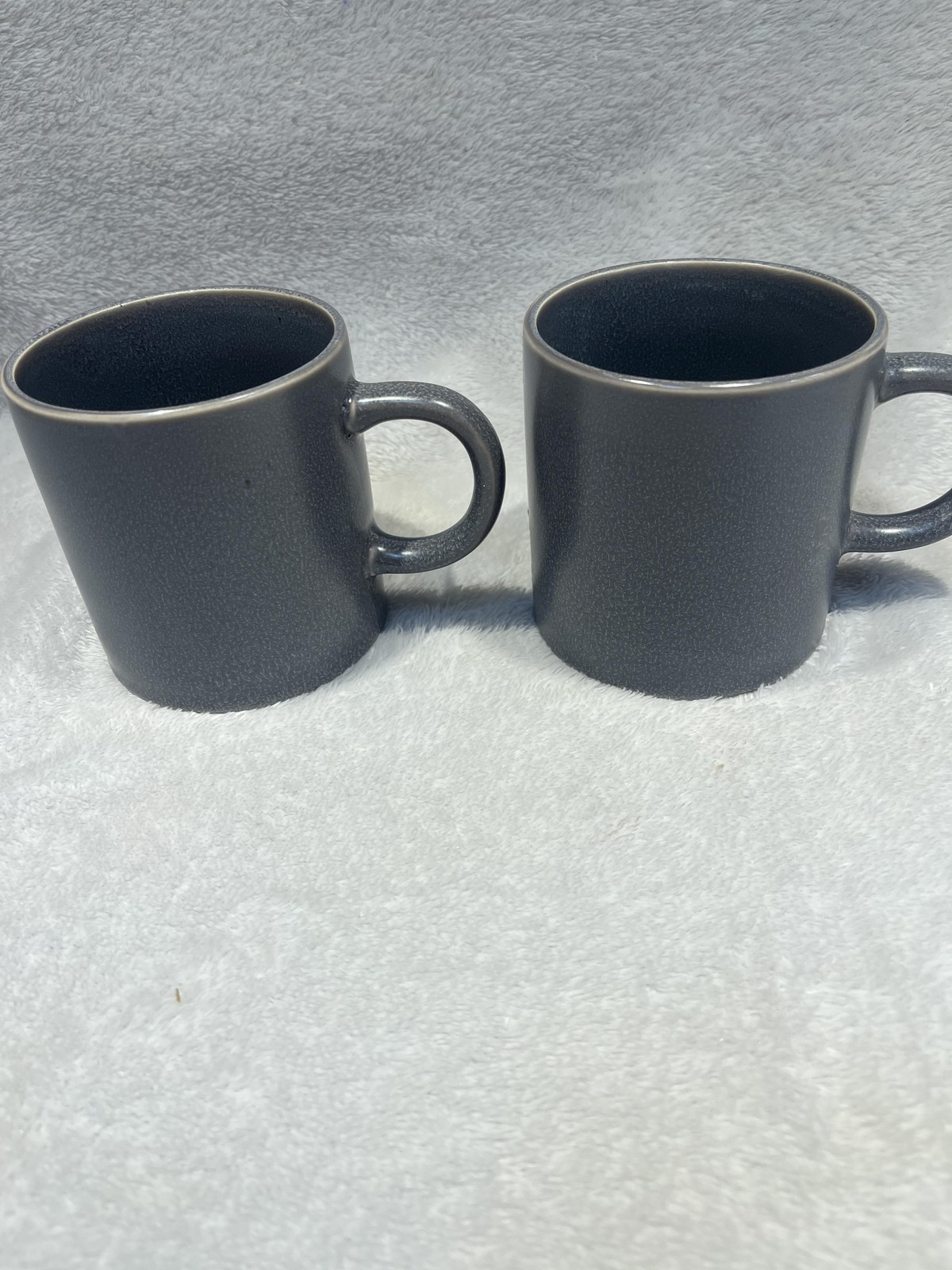 Threshold Tilley Bronze Gray Stoneware Coffee Mugs Set Of 2 Dishwasher Safe