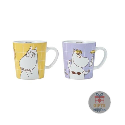 Arabia Moomin POP Mug Set Moomin & Snorkmaiden 280ml Ceramic Official Japan