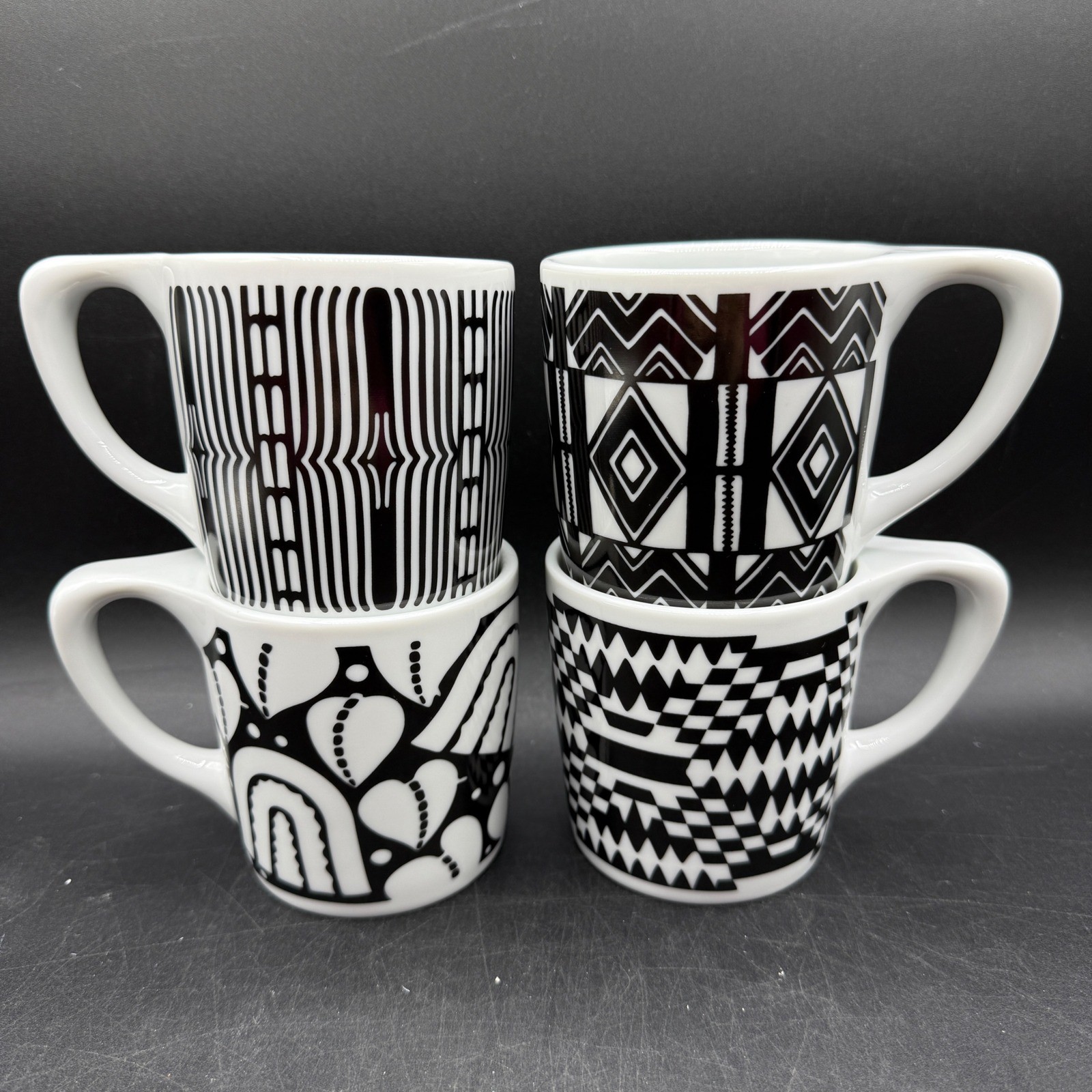 notNeutral Cooper Hewitt Josef Hoffmann Textile Pattern Mugs Set of 4 MOMA