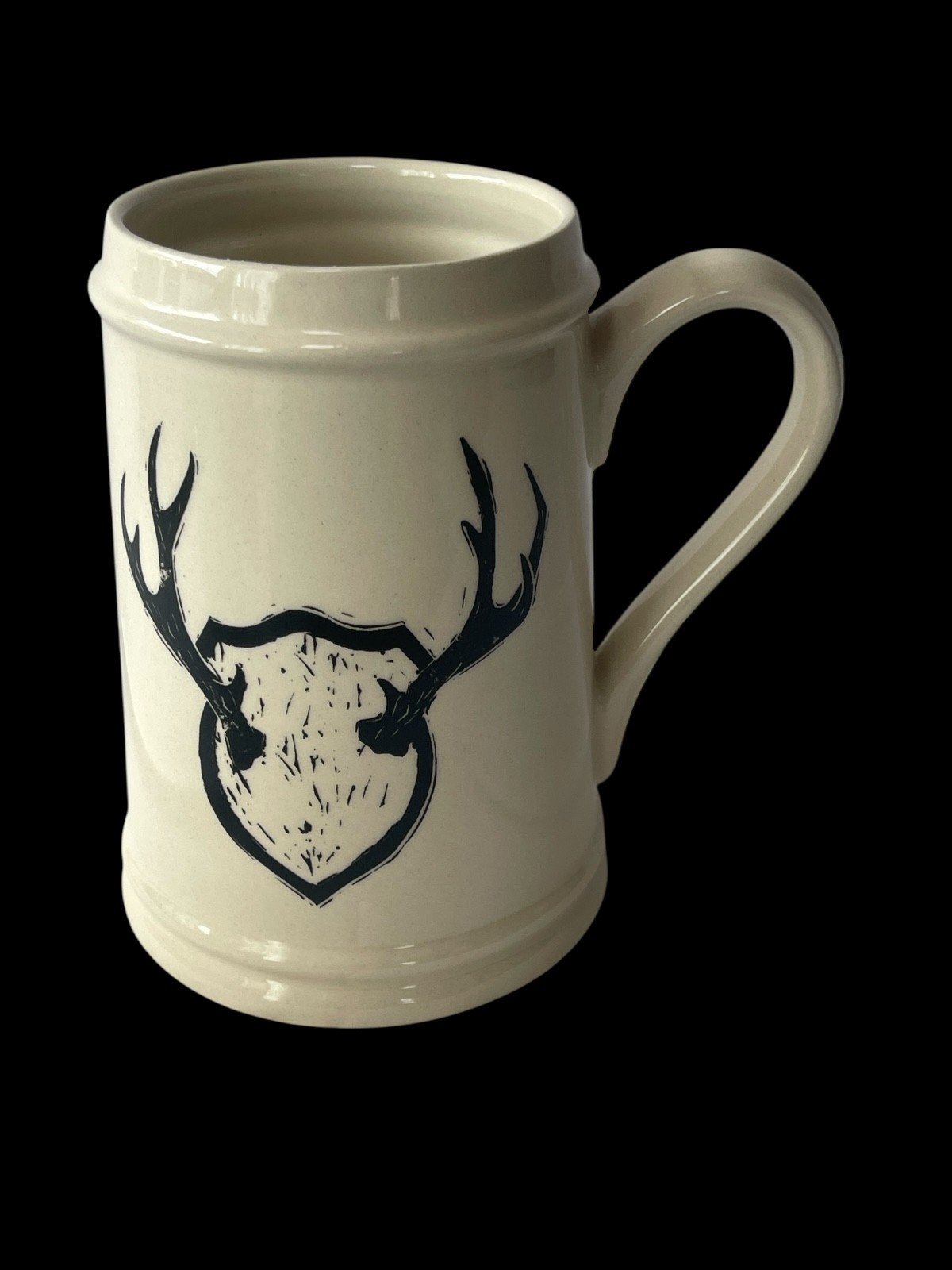 Twos Company Antler and Sunglasses Beer Mug Stein Hunting & Summer Vibes 18oz