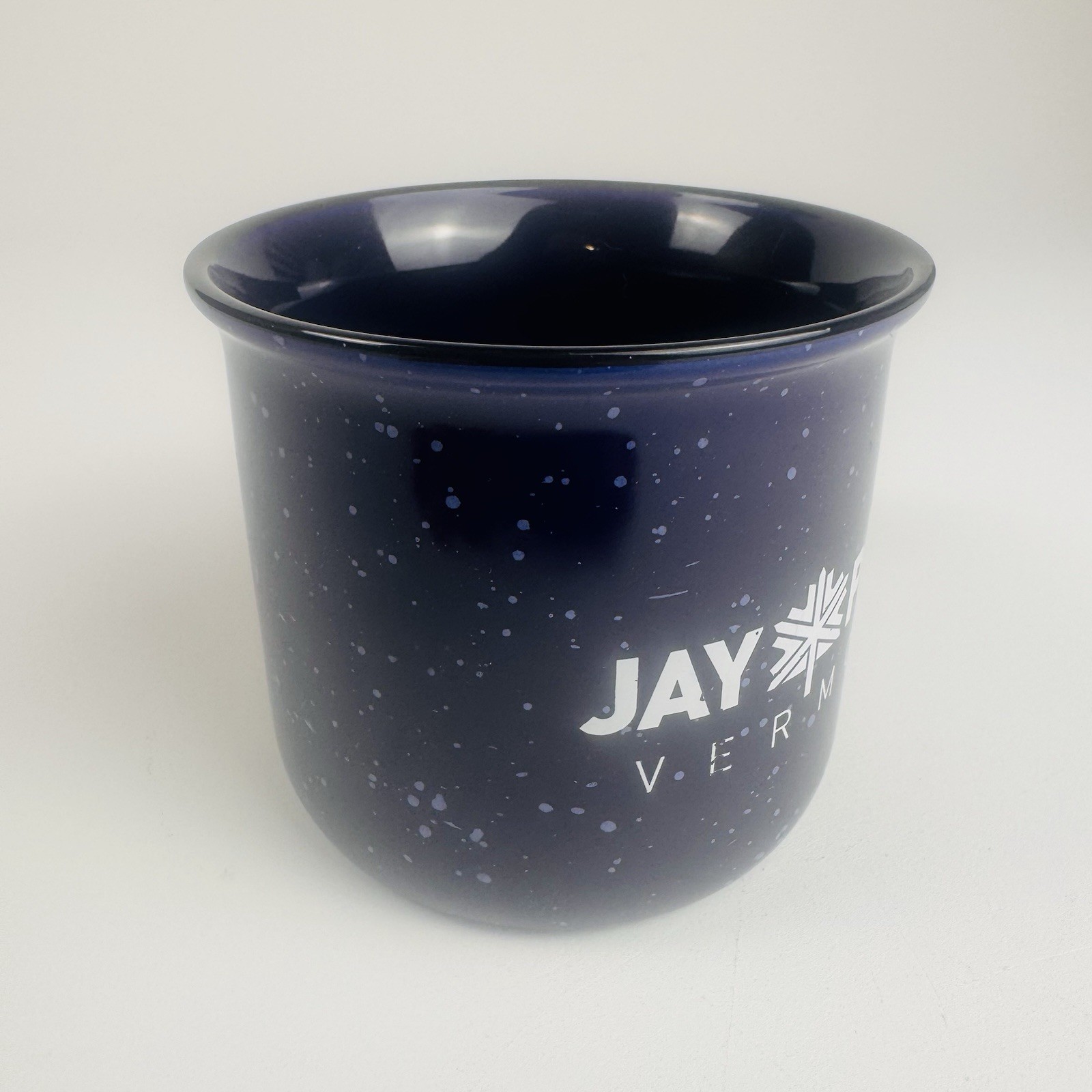 JAY PEAK VERMONT Black with white speckles Coffee Cup Mug Teacup
