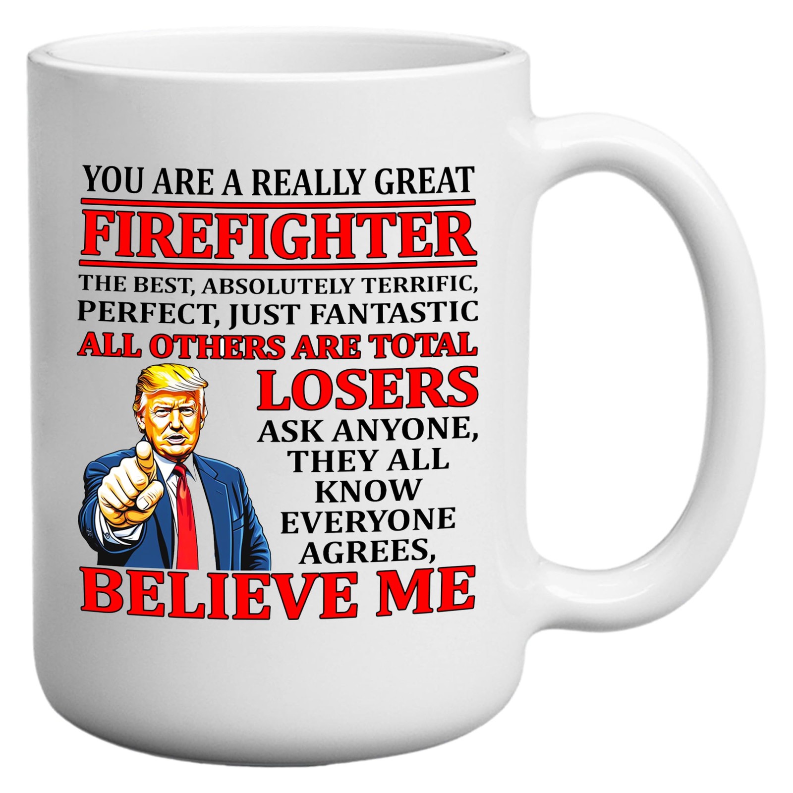 DAJDC Funny Firefighter Fire Fighter Sarcastic Coffee Mug Novelty Cup Great G…