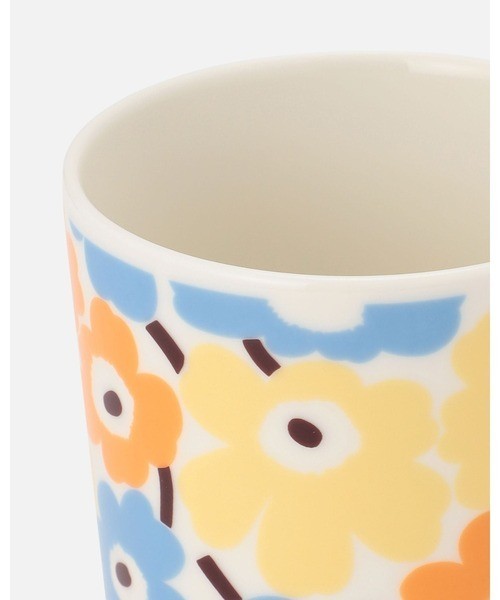 Marimekko Mug Pikkuinen Unikko Japan limited Light Yellow x SkyBL 250ml New