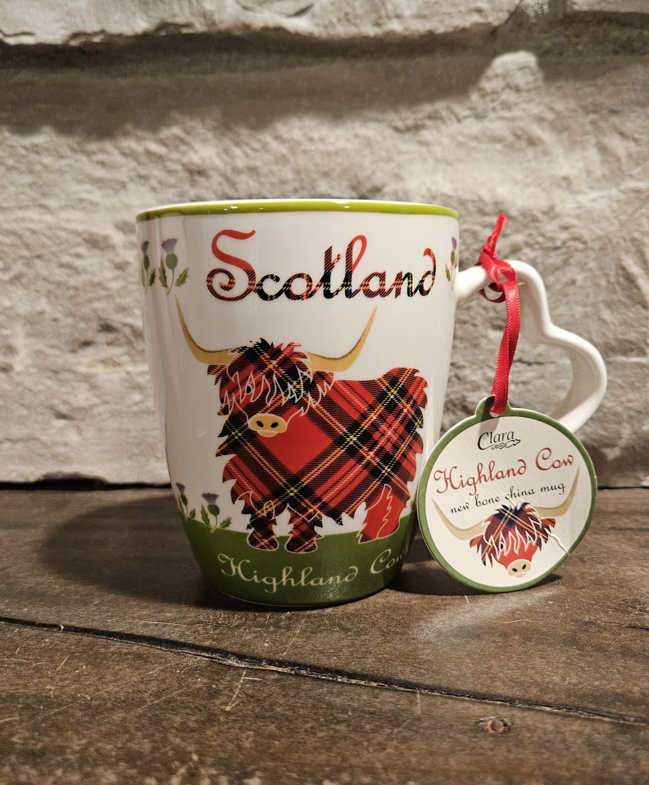 Scotland Higland Cow Mug Porcelain Cup 13 fl oz by Royal Tara
