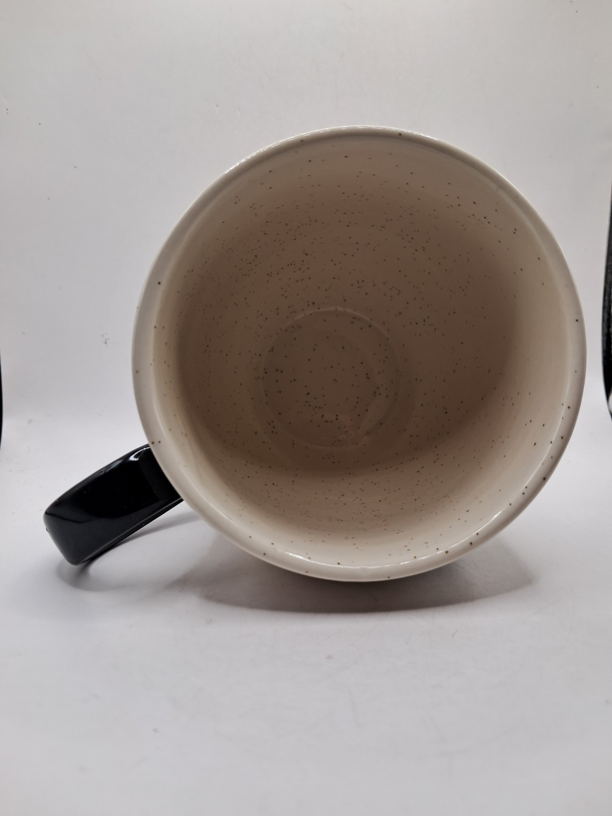 Mr. Mister Black White Speckled Ceramic Coffee Mug Tea Cup Ciroa Vintage 4″