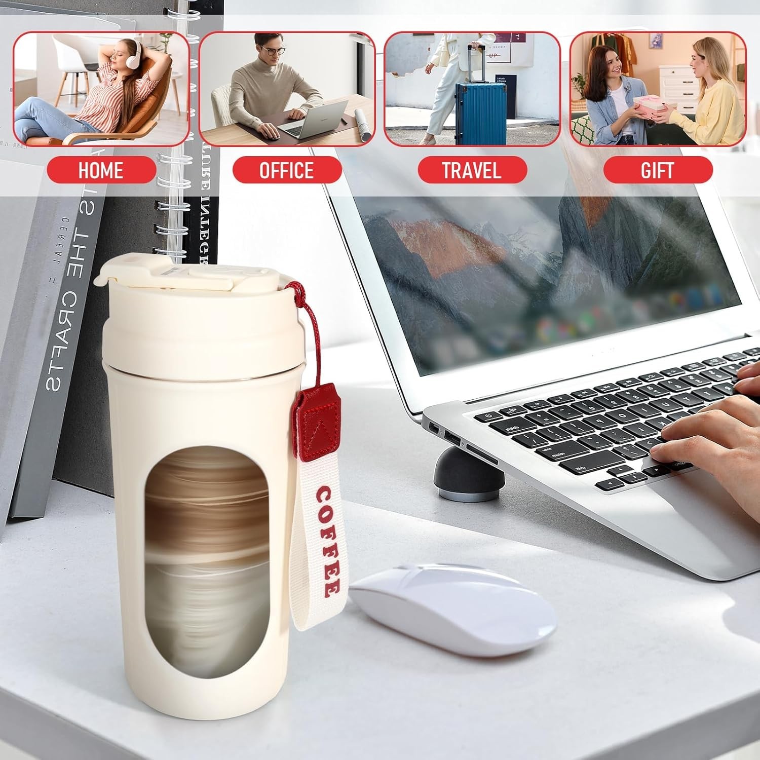 Office Automatic Electric Self Stirring Mug Cup Mixing Coffee Milk Tea Beer US