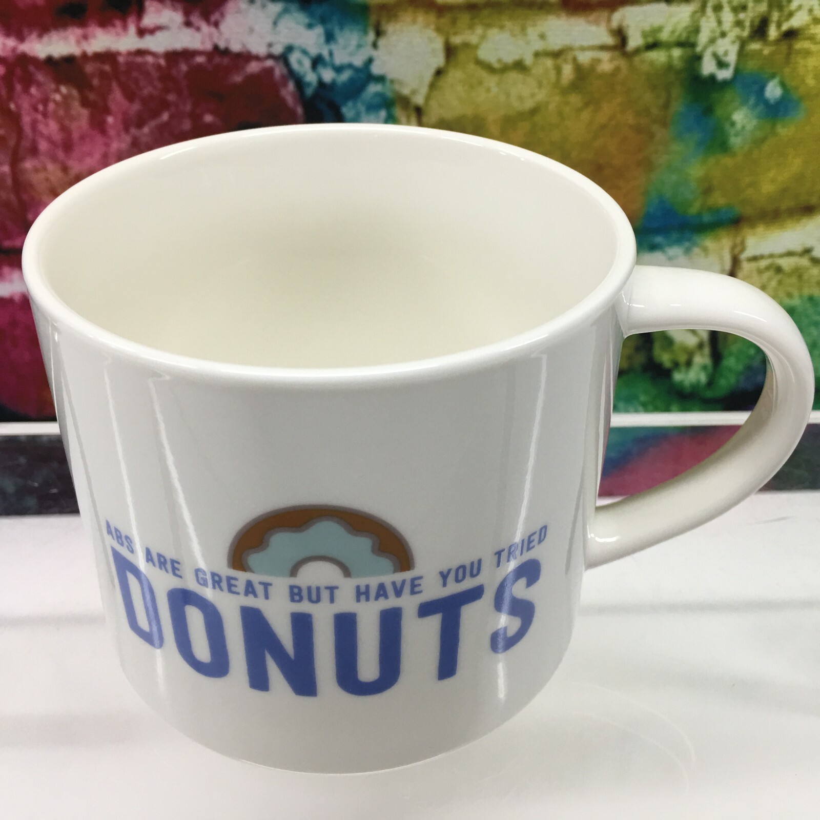 ABS ARE GREAT BUT HAVE YOU TRIED DONUTS Coffee Mug Cup Exercise Fat Diet Police