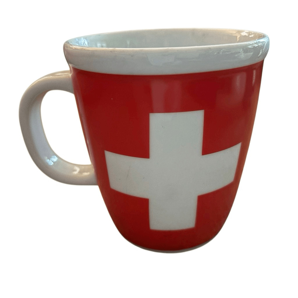 Bodum Switzerland Swiss White Cross Coffee Mug