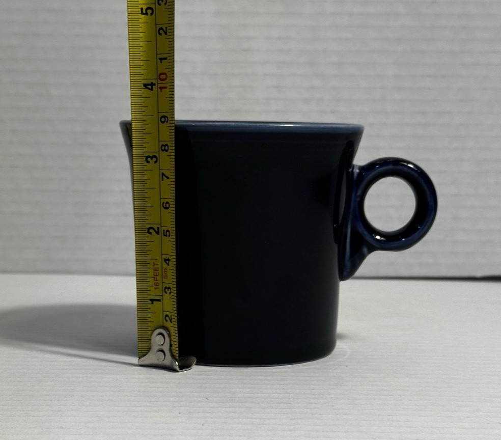 Fiesta HLC Navy Blue Ring Handle Coffee Mug USA Ceramic 3.5 Inch