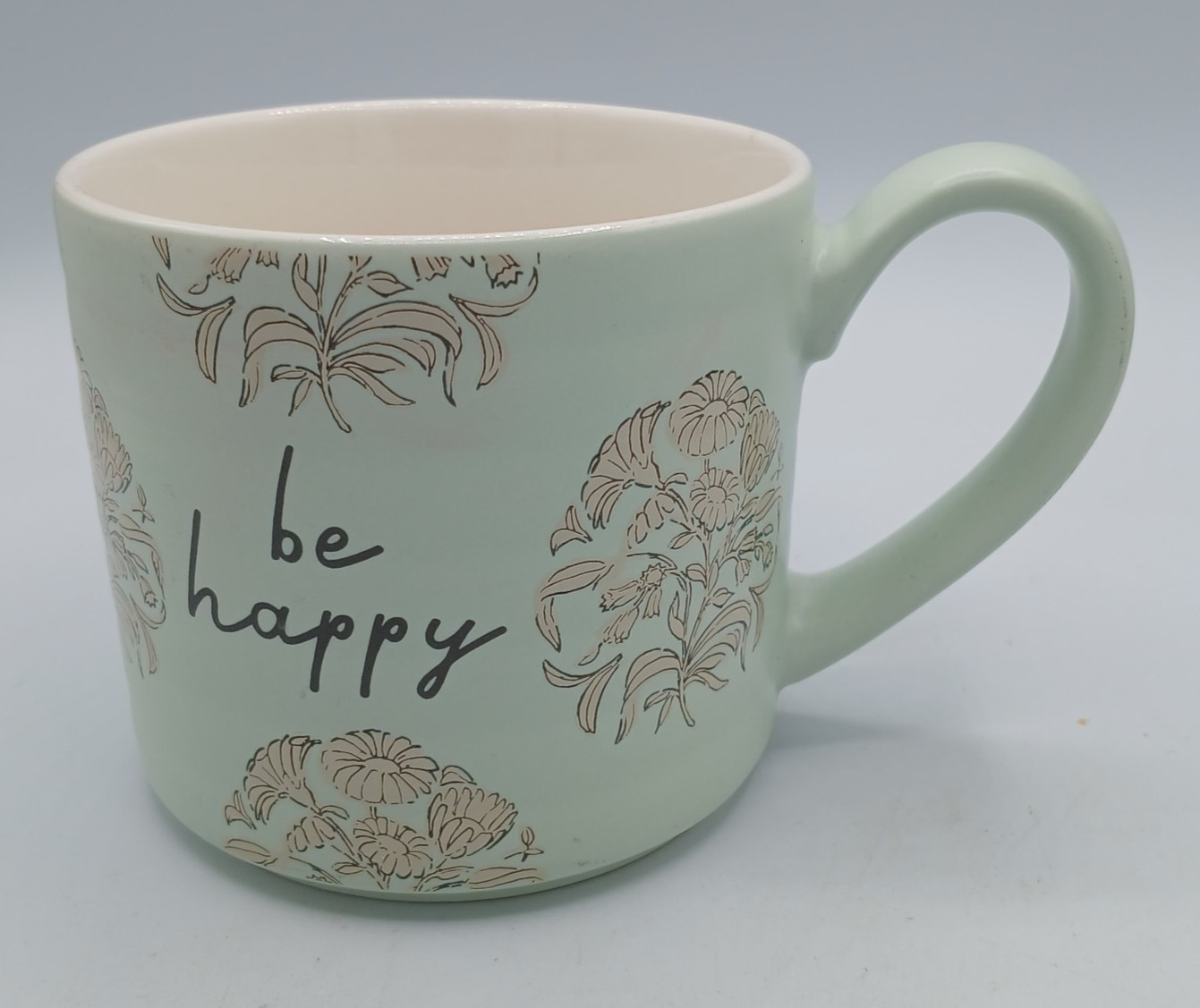 Threshold “Be Happy” Stoneware Coffee Mug 15 oz Target