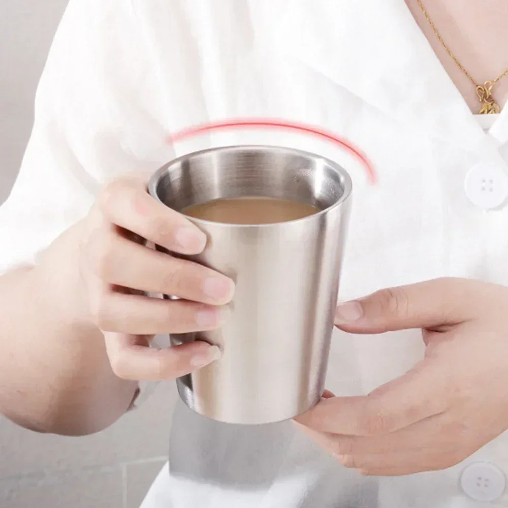 Double Wall Stainless Steel Coffee Mug 300ml Portable Cup Travel Tumbler Coffee
